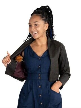 *NEW* Field Day Cropped Blazer Jacket in Waxed Canvas